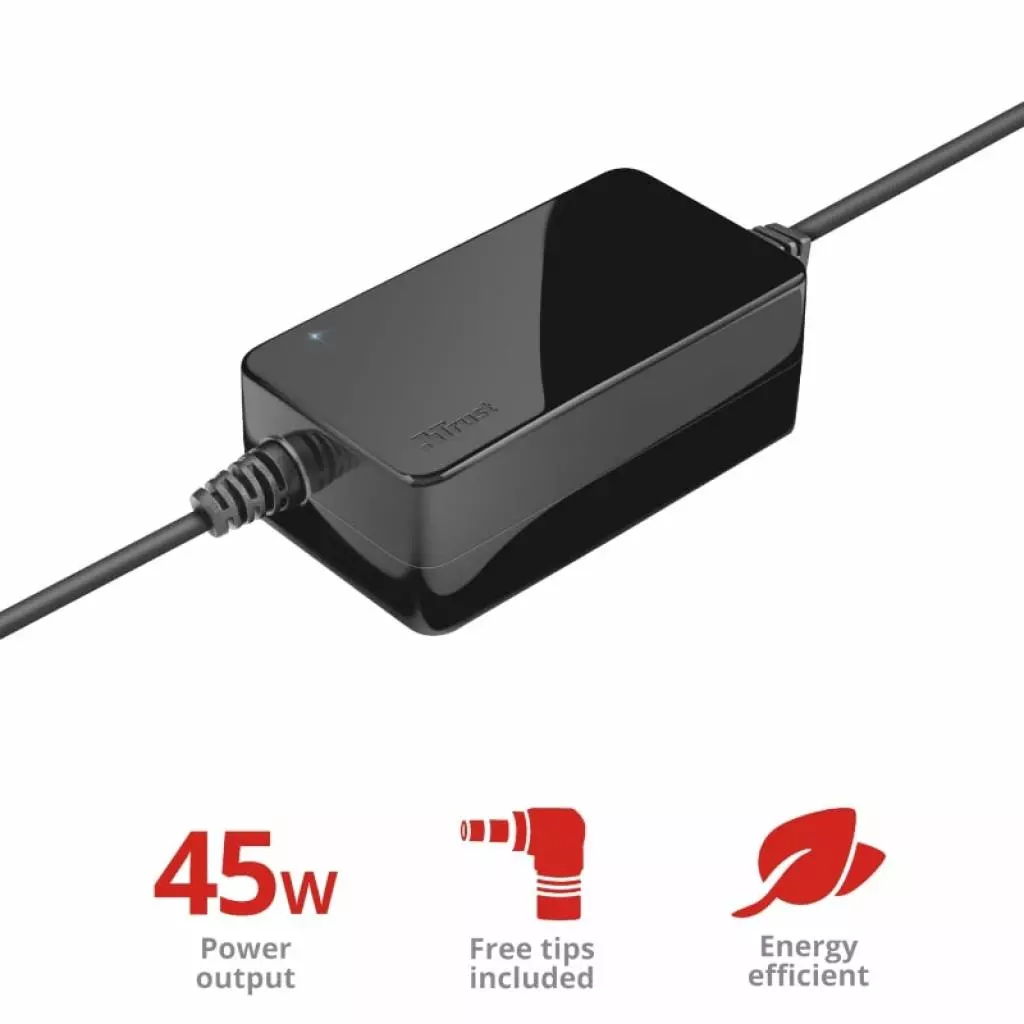 Блок питания к ноутбуку Trust Primo 45W Universal Laptop Charger (21904) - 2 Блок питания к ноутбуку Trust Primo 45W Universal Laptop Charger (21904) - 2