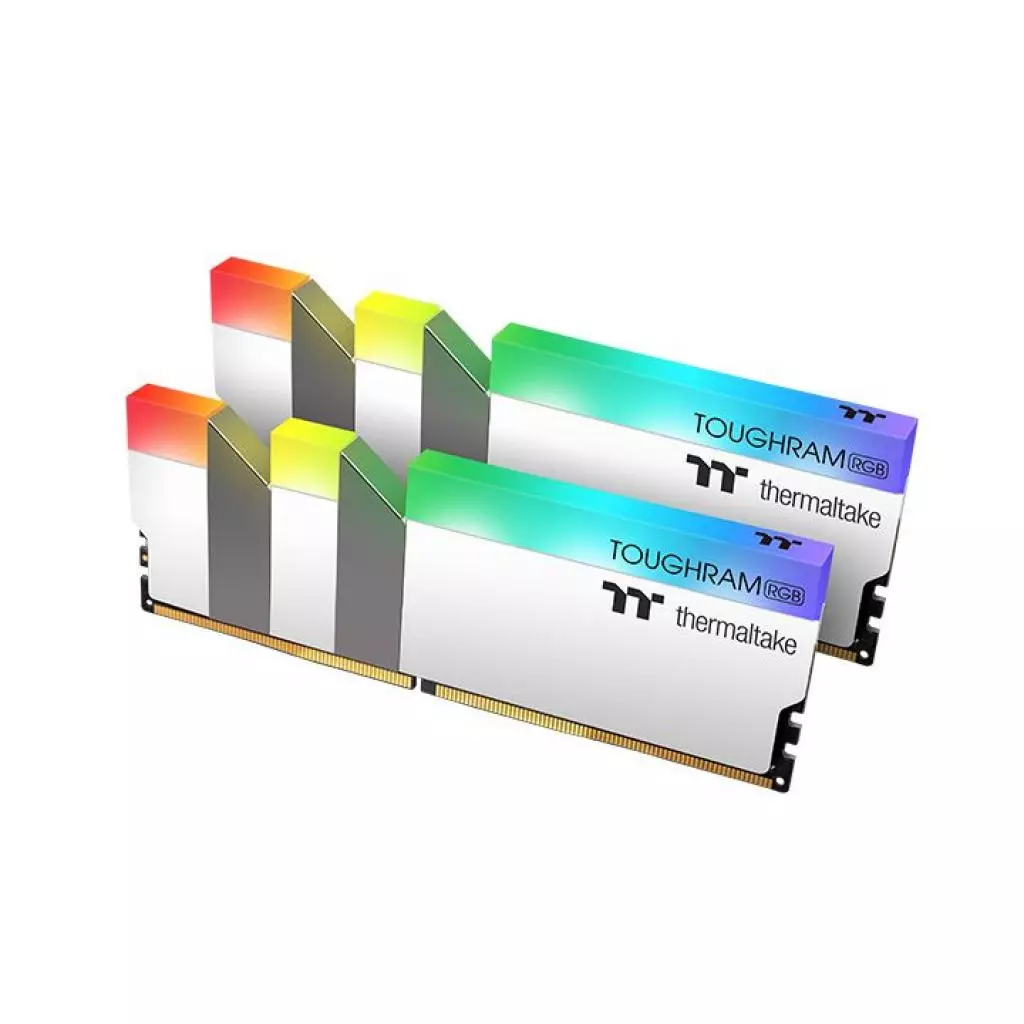 Модуль памяти для компьютера DDR4 16GB (2x8GB) 3600 MHz Toughram White RGB ThermalTake (R022D408GX2-3600C18A) - 5