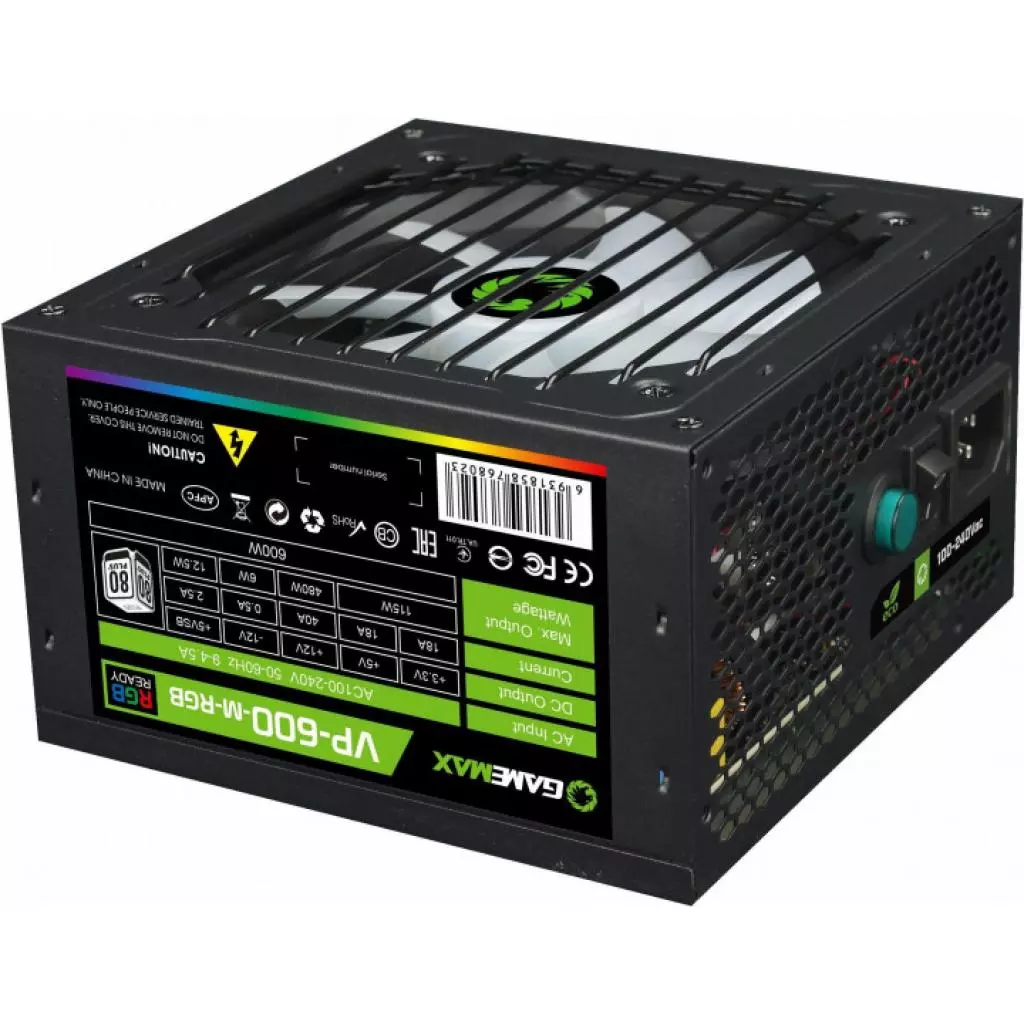 Блок питания Gamemax 600W (VP-600-M-RGB) - 2