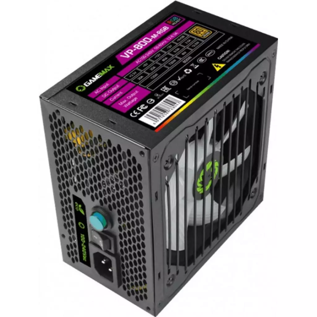 Блок питания Gamemax 800W (VP-800-M-RGB) - 6