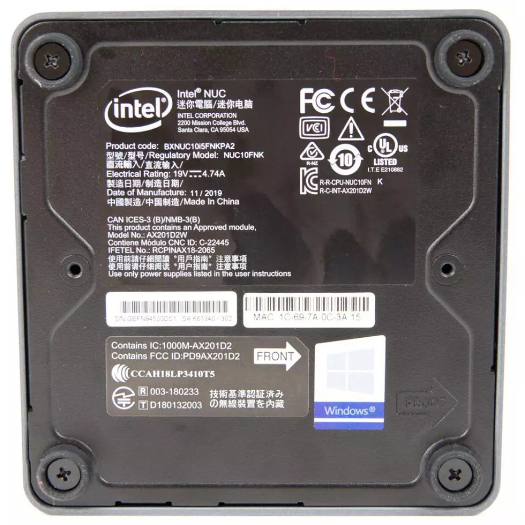 Компьютер INTEL NUC i5-10210U (BXNUC10I5FNK2) - 6
