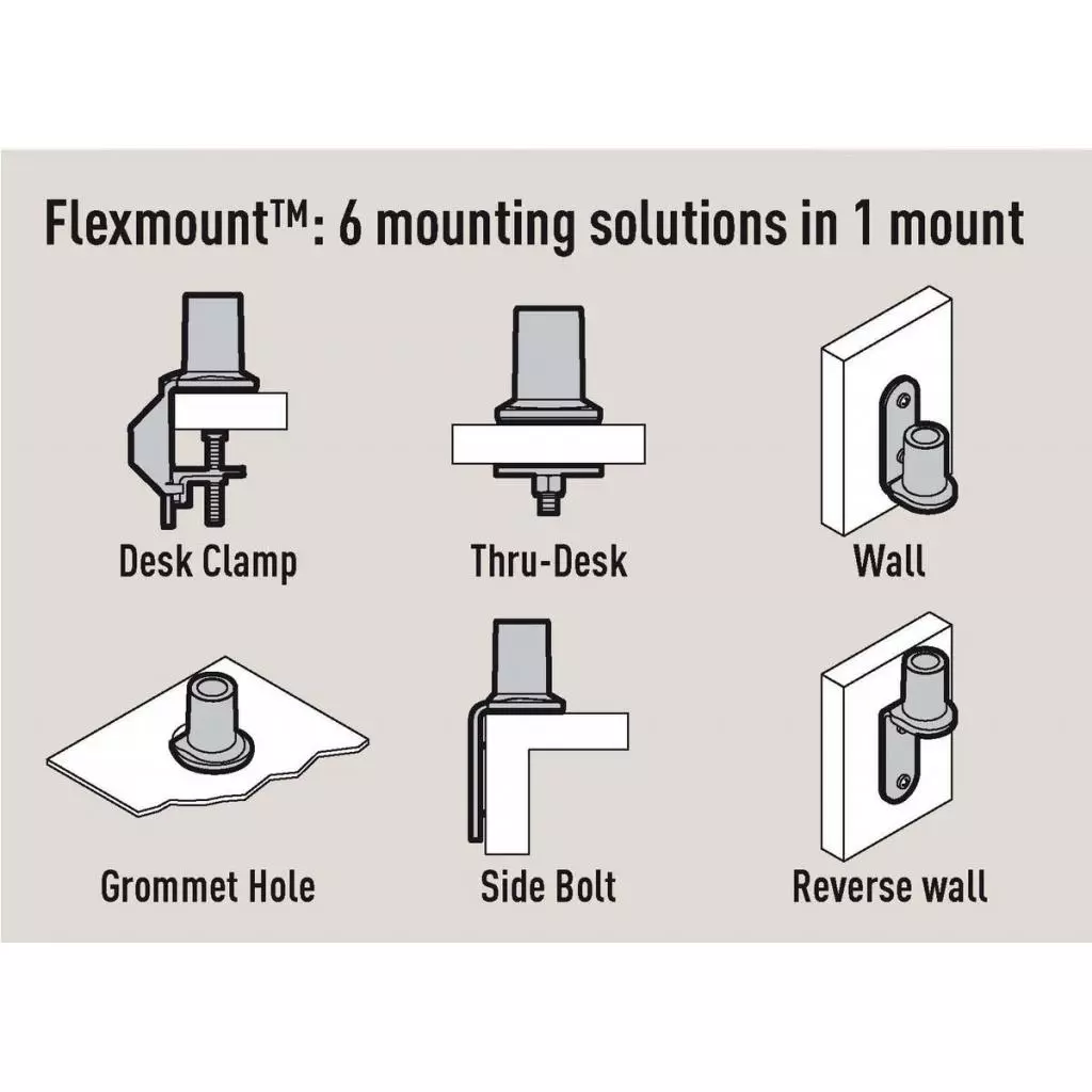 Кронштейн Vogels PFD 8543 Monitor mount silver (7185434) - 3