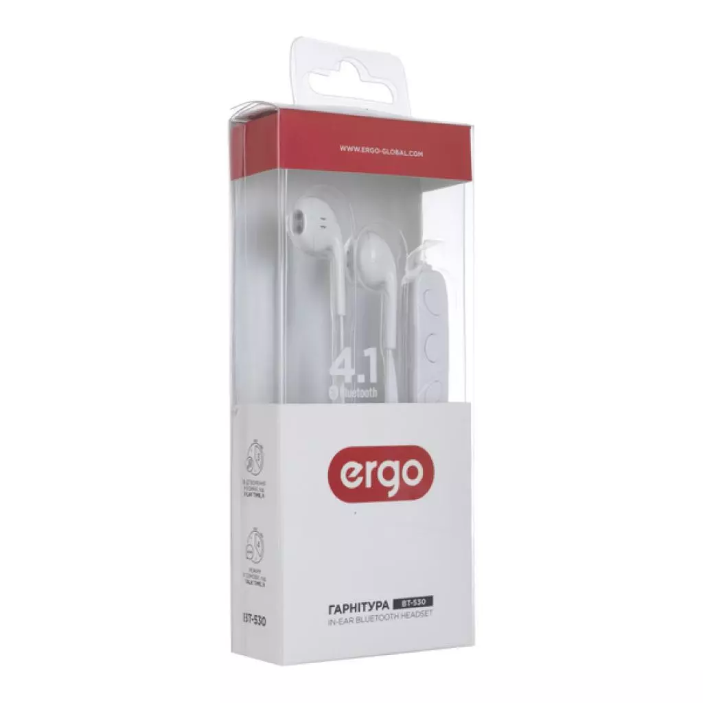 Наушники Ergo BT-530 White - 3 Наушники Ergo BT-530 White - 3