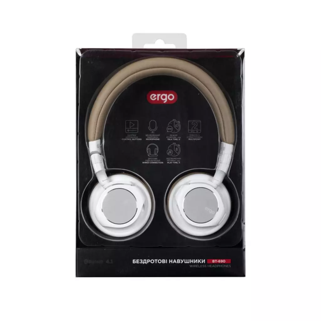 Наушники Ergo BT-690 White - 3