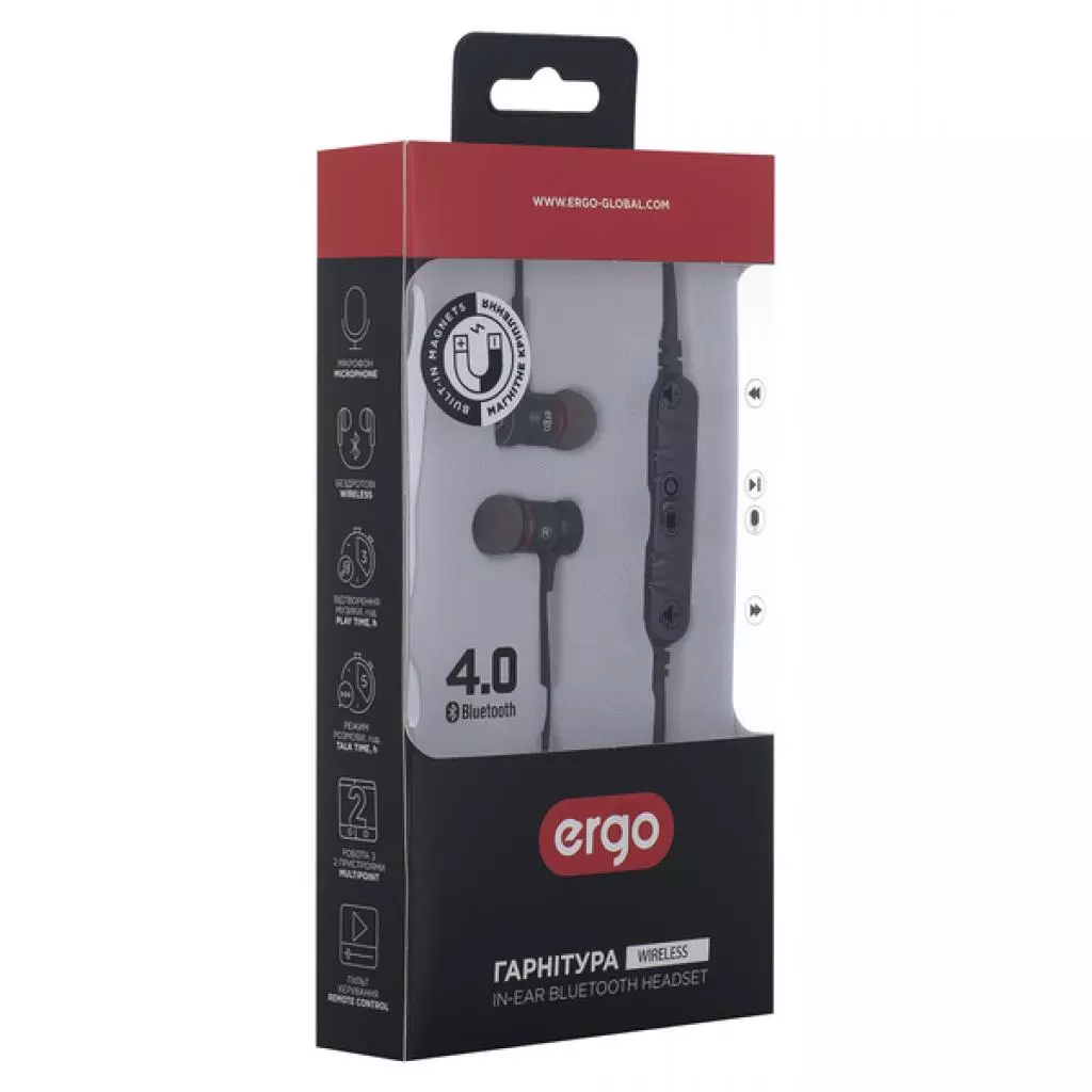 Наушники Ergo BT-920 Black (BT-920BK) - 4
