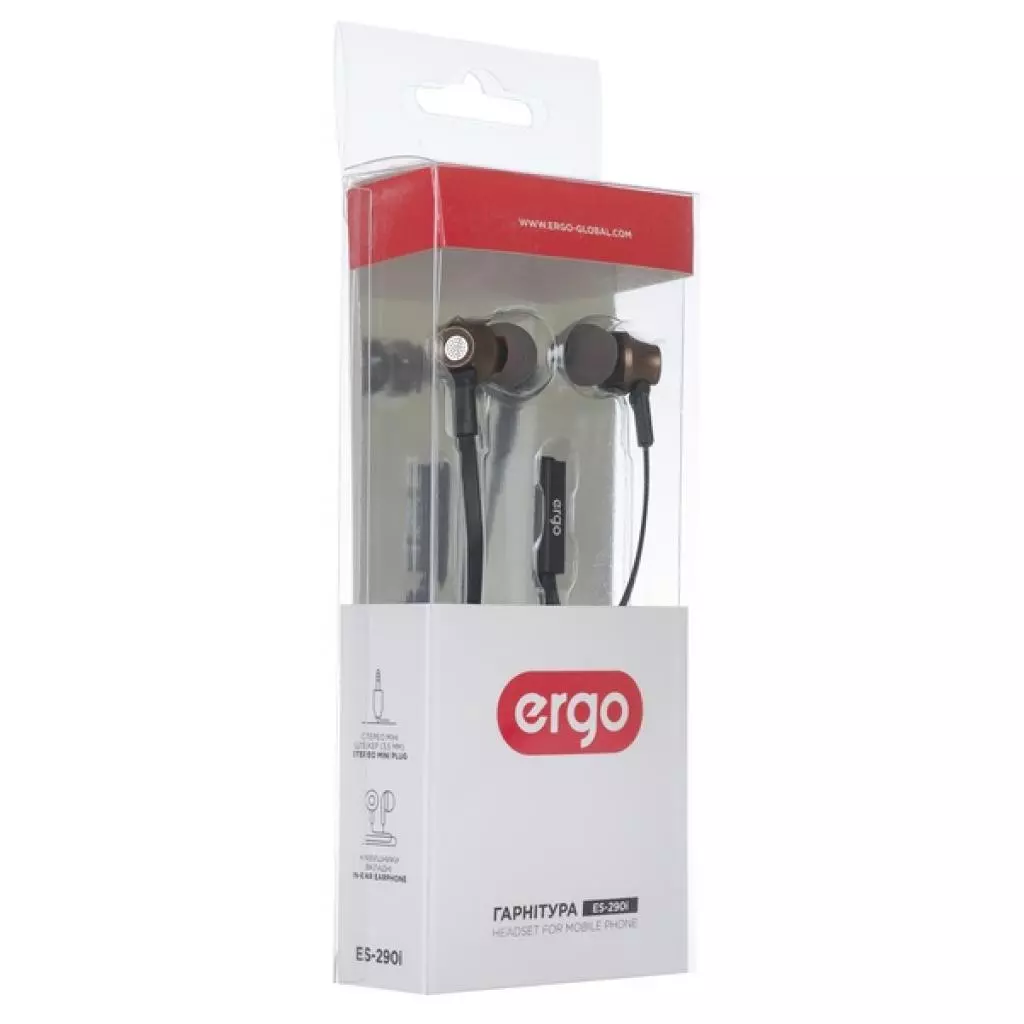 Наушники Ergo ES-290i Bronze - 2 Наушники Ergo ES-290i Bronze - 2
