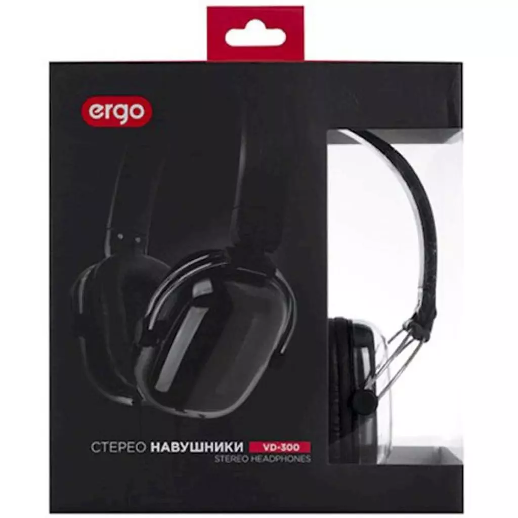 Наушники Ergo VD-300 Black (SM-HD300) - 4 Наушники Ergo VD-300 Black (SM-HD300) - 4