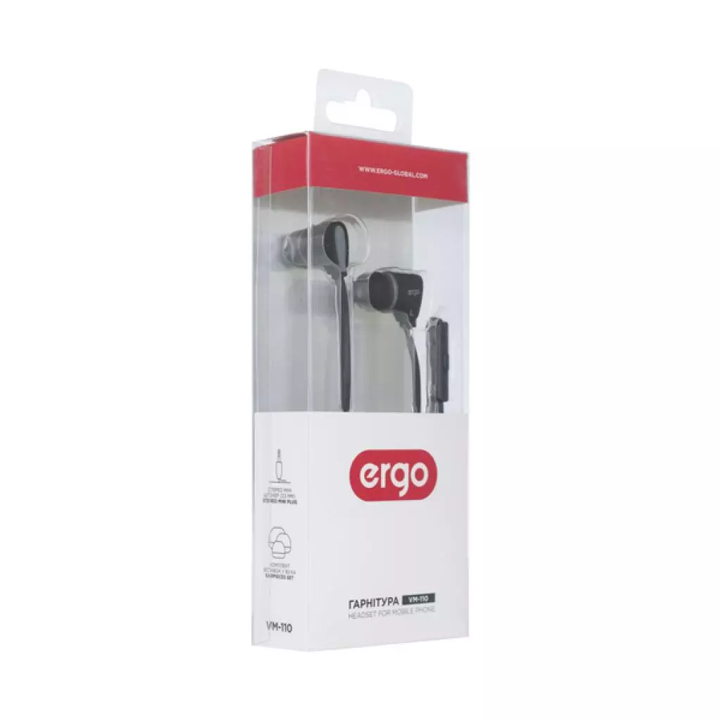 Наушники Ergo VM-110 Black - 2