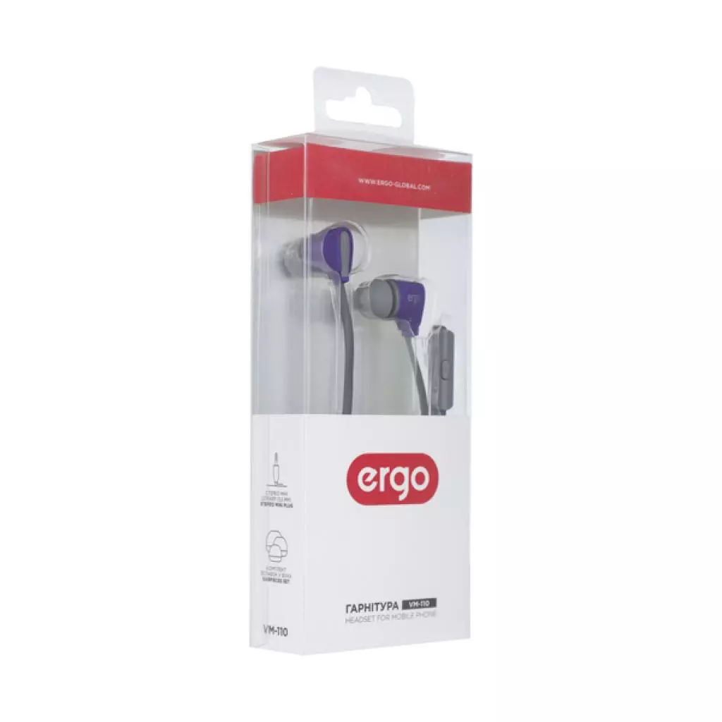 Наушники Ergo VM-110 Violet - 2