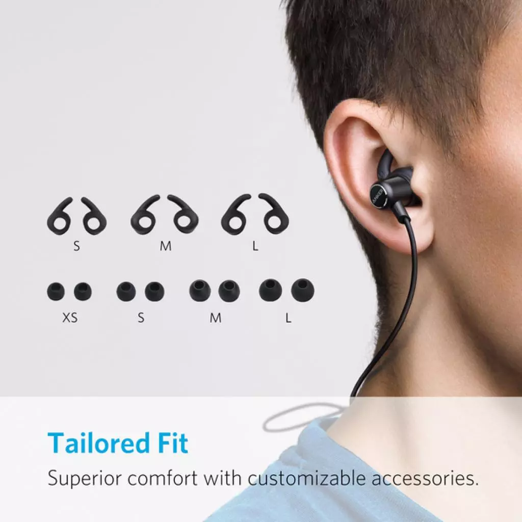 Наушники Anker SoundBuds Slim Black (A3235H11) - 2 Наушники Anker SoundBuds Slim Black (A3235H11) - 2