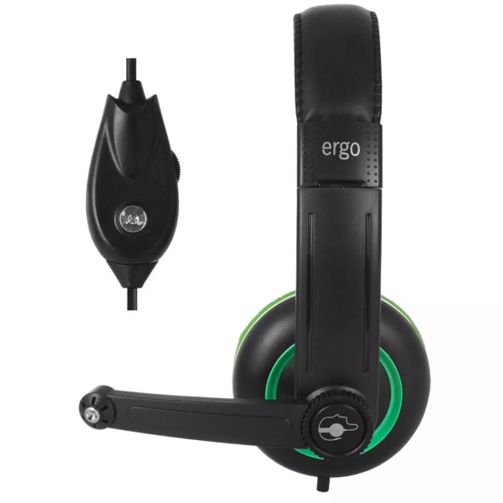 Наушники Ergo VM-280 Green - 3 Наушники Ergo VM-280 Green - 3