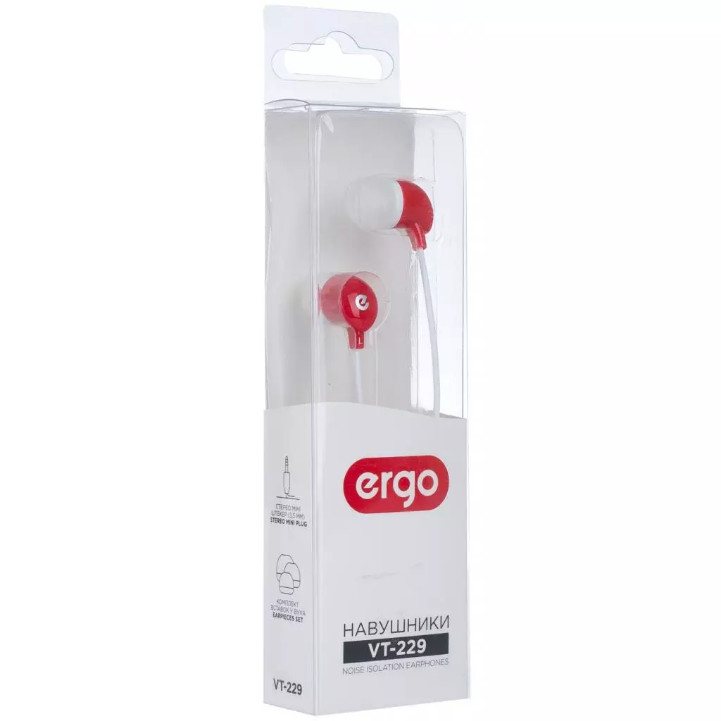 Наушники Ergo VT-229 Red (PI229R) - 2