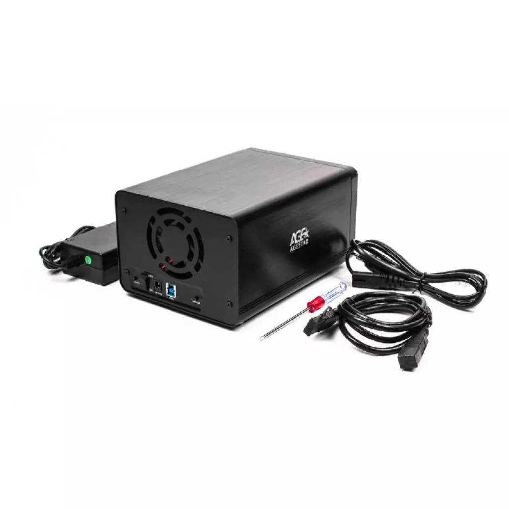 Карман внешний AgeStar 3U 2B 3A1 (Black) - 3