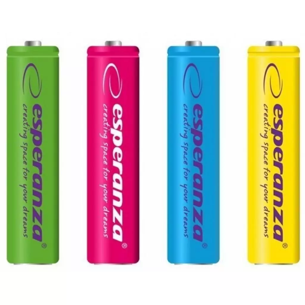 Аккумулятор AAA 1000mAh Ni-MH * 4 mix of colors Esperanza (EZA107)