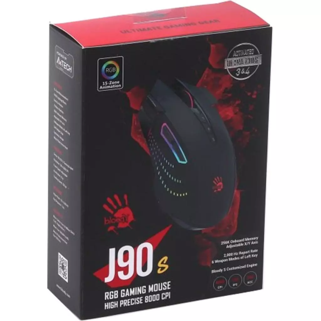Мышка A4Tech Bloody J90s Black - 7
