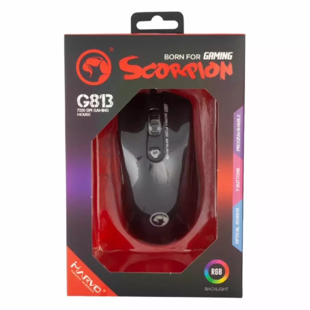 Мышка Marvo G813 RGB LED USB Black (G813) - 4 Мышка Marvo G813 RGB LED USB Black (G813) - 4