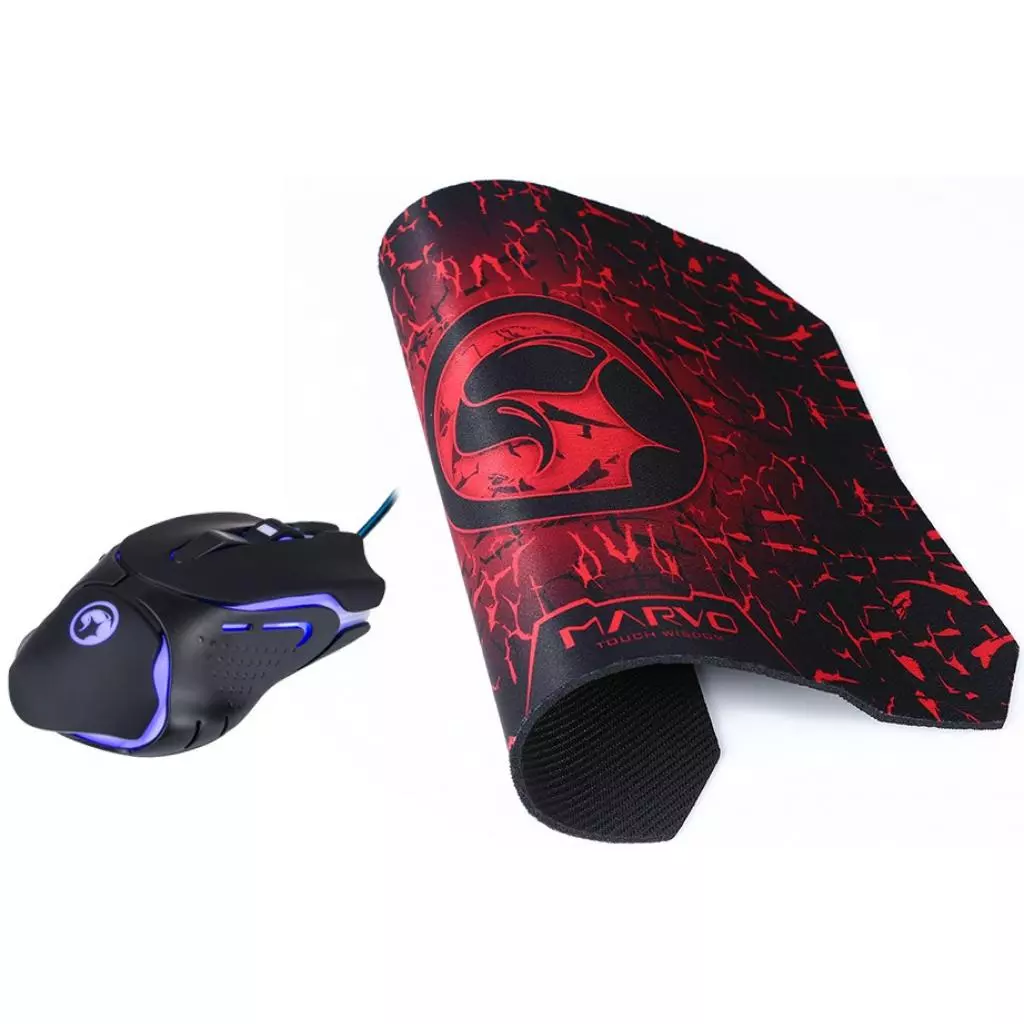 Мышка Marvo M309+G1 USB Black (M309+G1) - 4