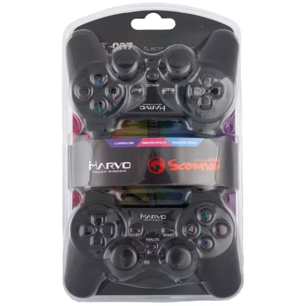Геймпад Marvo GT-007 PC USB Black (GT-007) - 7