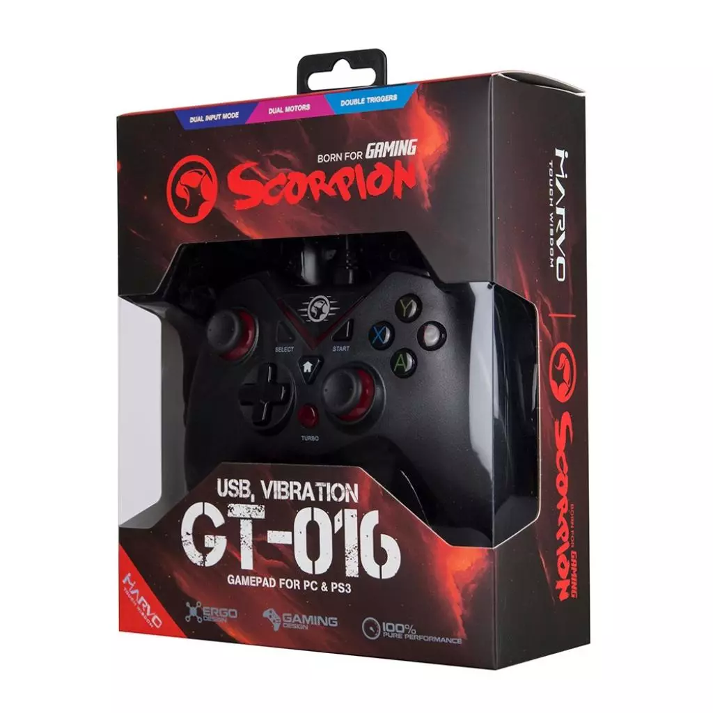 Геймпад Marvo GT-016 PC/PS3/Android Black (GT-016) - 3 Геймпад Marvo GT-016 PC/PS3/Android Black (GT-016) - 3