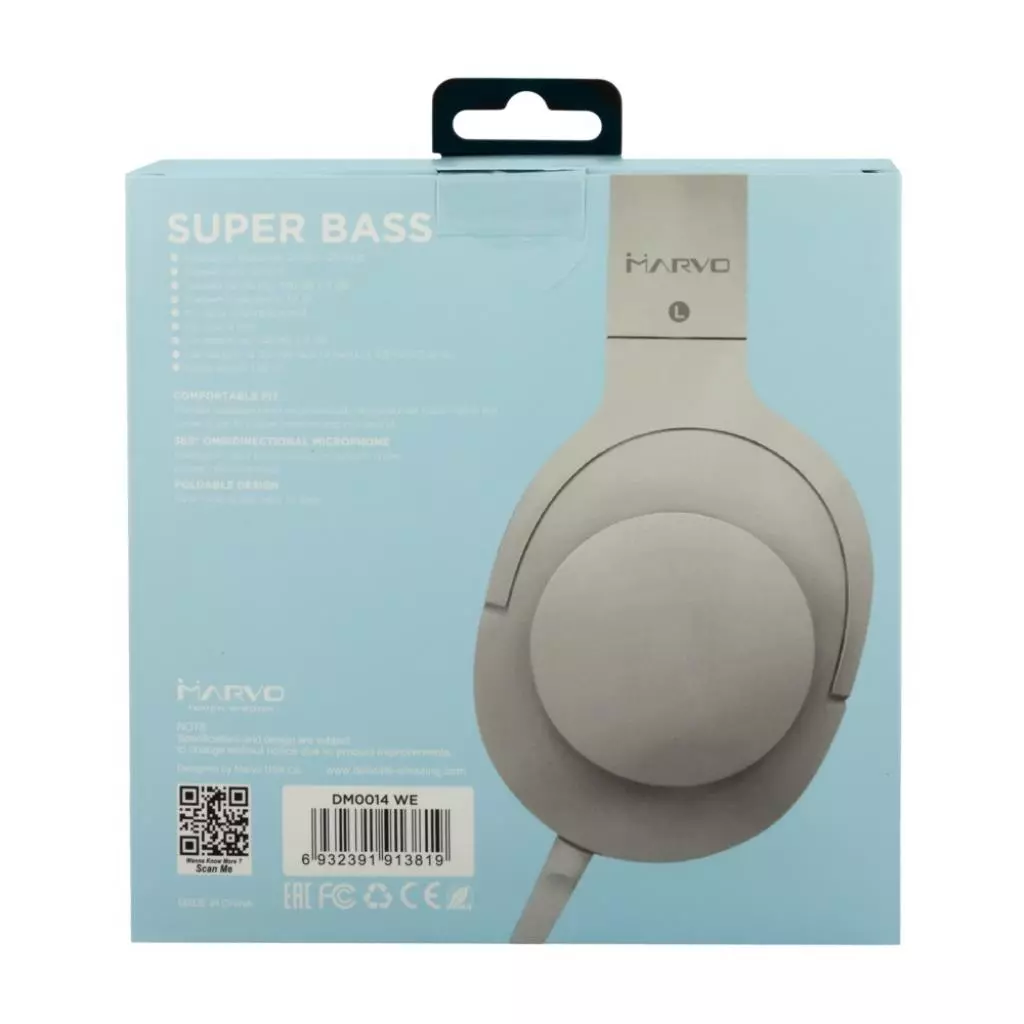 Наушники Marvo DM0014 White - 6 Наушники Marvo DM0014 White - 6