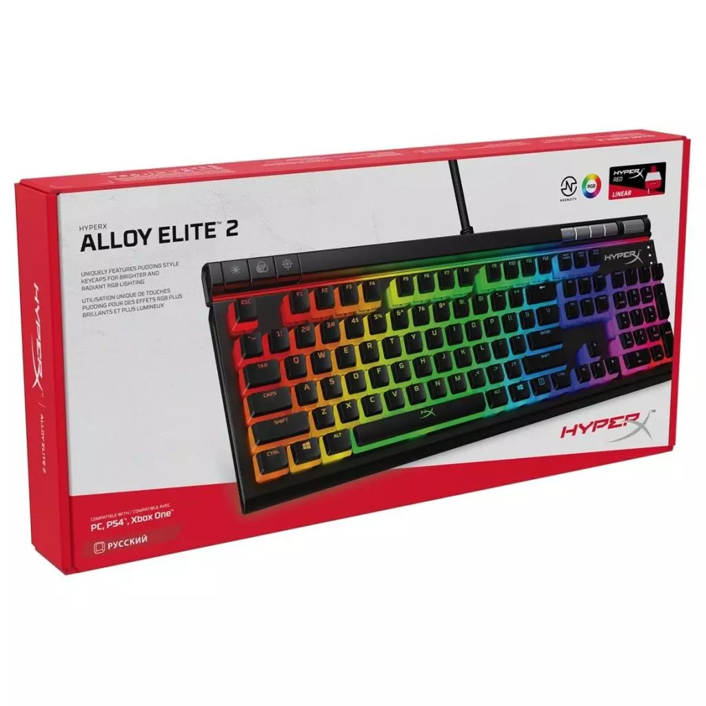 Клавиатура HyperX Alloy Elite 2 (HKBE2X-1X-RU/G) - 5 Клавиатура HyperX Alloy Elite 2 (HKBE2X-1X-RU/G) - 5
