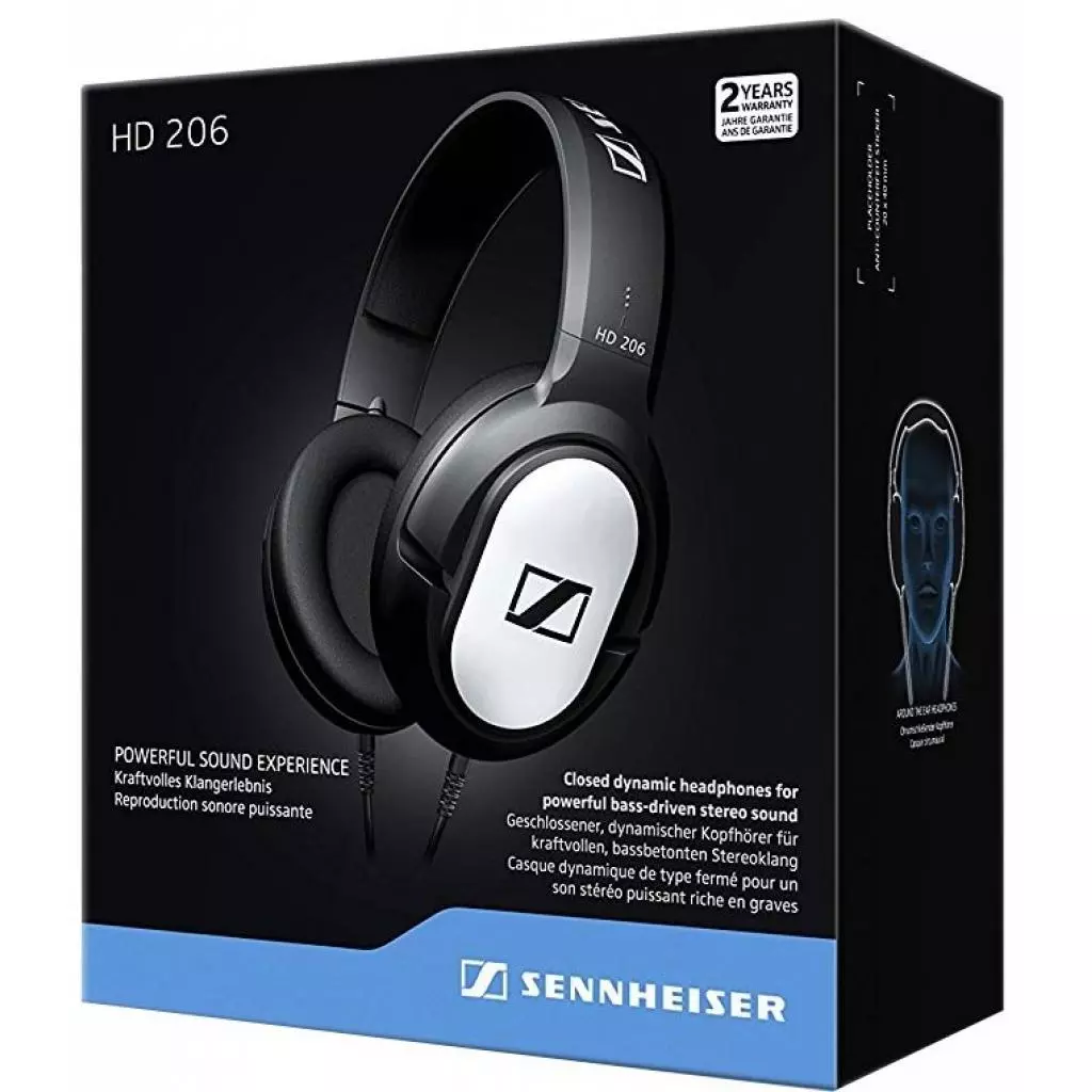 Наушники Sennheiser HD 206 (507364) - 4 Наушники Sennheiser HD 206 (507364) - 4