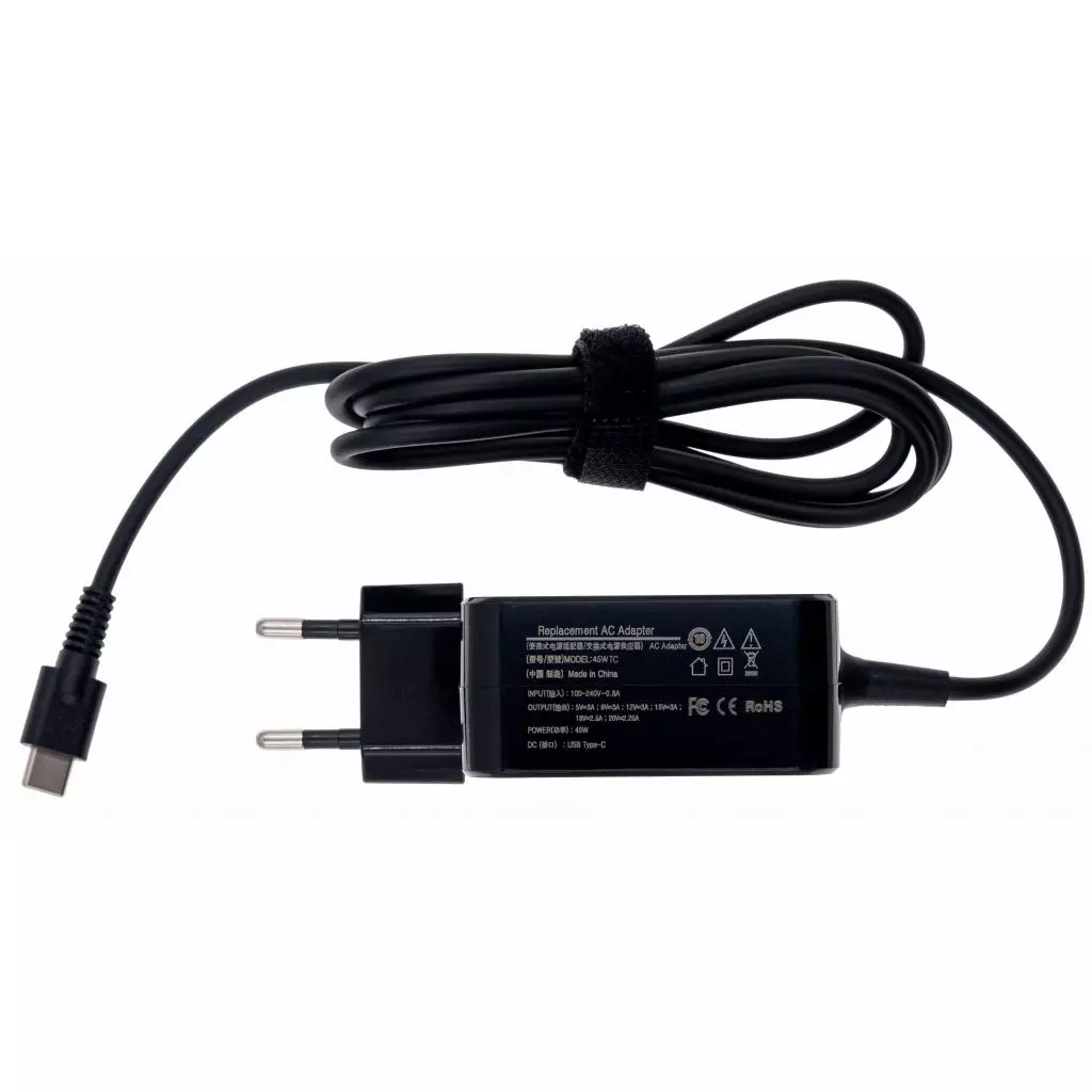 Блок питания к ноутбуку Grand-X Type-C 45W Asus, Apple, Dell, HP, MI, Lenovo, Xiaomi (45WTC) - 2 Блок питания к ноутбуку Grand-X Type-C 45W Asus, Apple, Dell, HP, MI, Lenovo, Xiaomi (45WTC) - 2