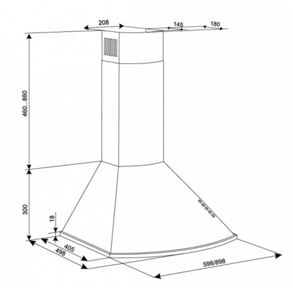 Вытяжка кухонная Eleyus Bora 1200 LED SMD 60 BL - 3 Вытяжка кухонная Eleyus Bora 1200 LED SMD 60 BL - 3