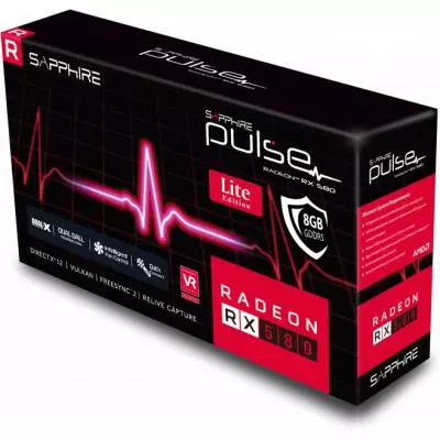 Видеокарта Sapphire Radeon RX 580 8192Mb PULSE OC LITE (11265-67-20G) - 7 Видеокарта Sapphire Radeon RX 580 8192Mb PULSE OC LITE (11265-67-20G) - 7