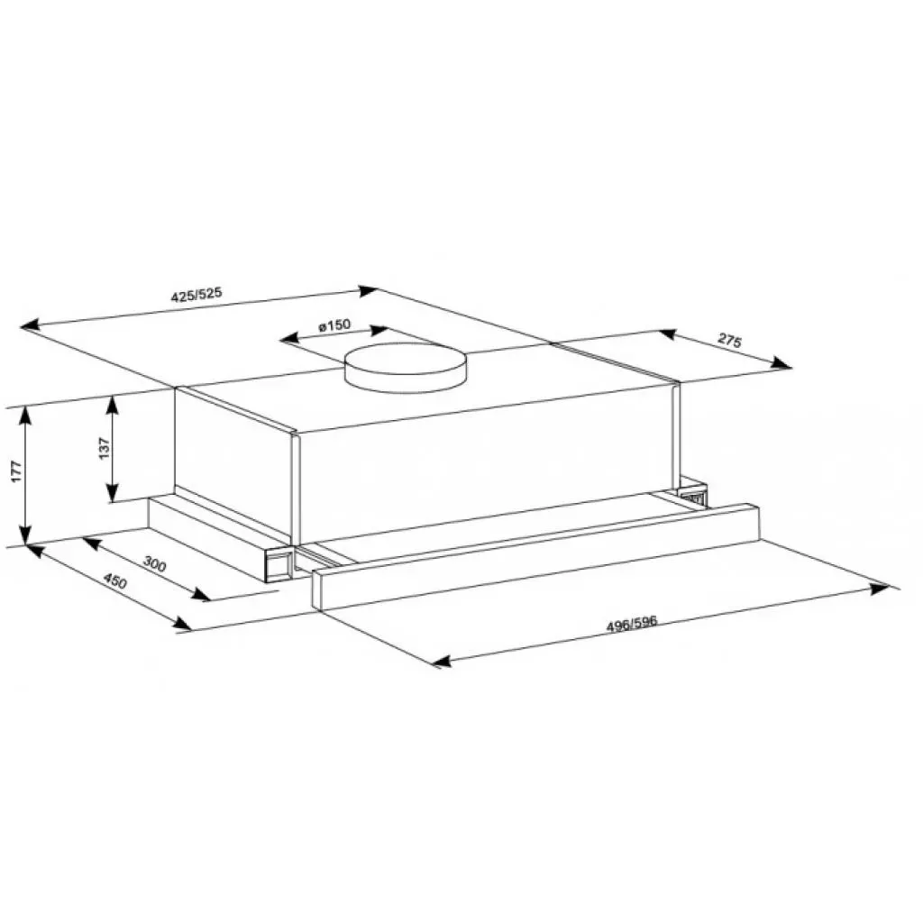 Вытяжка кухонная Eleyus LOTUS 1000 50 INOX - 3 Вытяжка кухонная Eleyus LOTUS 1000 50 INOX - 3