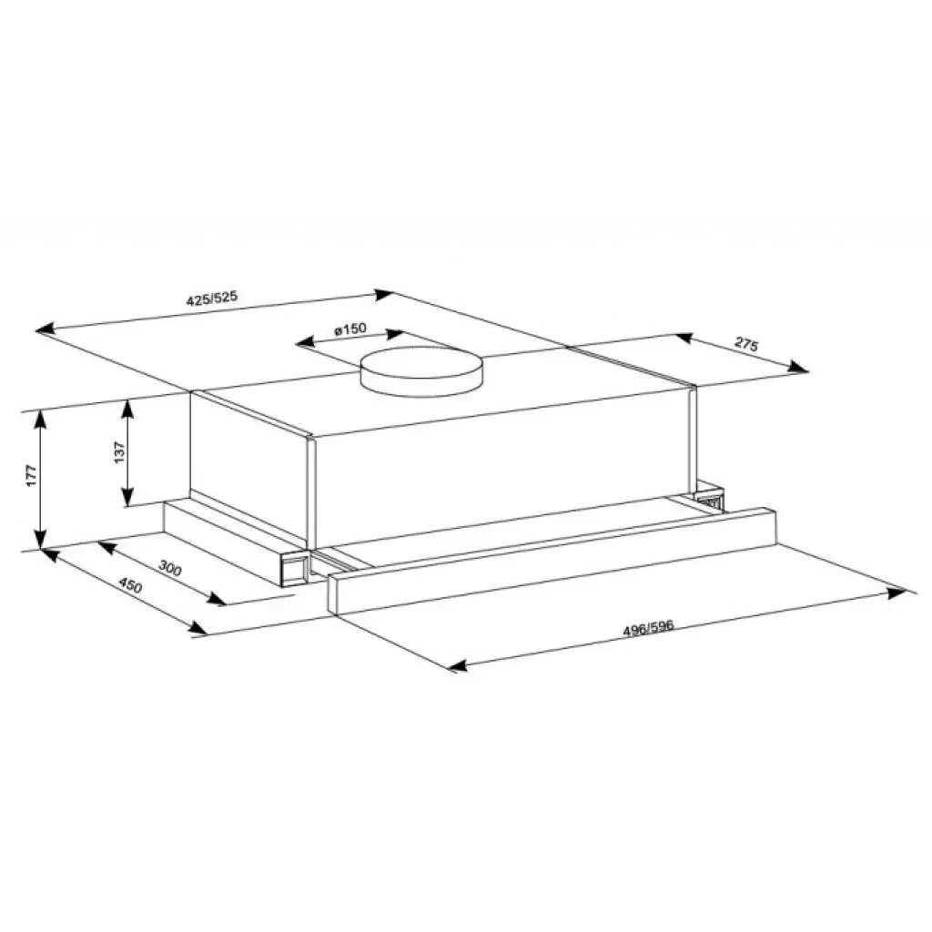 Вытяжка кухонная Eleyus LOTUS 1000 60 BG - 3 Вытяжка кухонная Eleyus LOTUS 1000 60 BG - 3