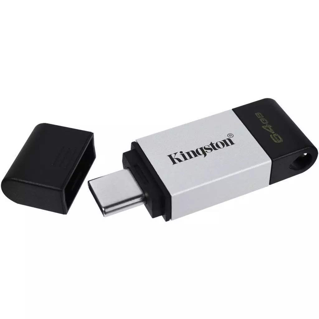 USB флеш накопитель Kingston 64GB DataTraveler 80 USB 3.2/Type-C (DT80/64GB) - 2 USB флеш накопитель Kingston 64GB DataTraveler 80 USB 3.2/Type-C (DT80/64GB) - 2