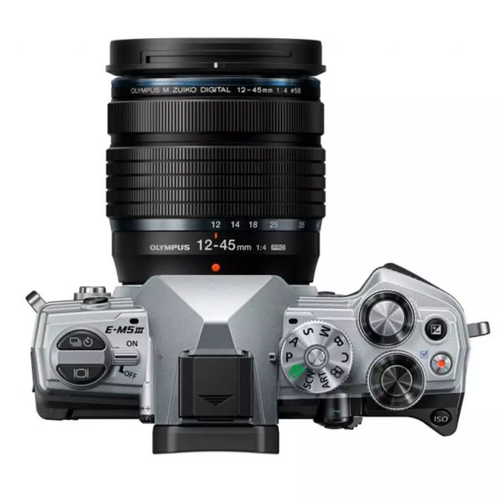 Цифровой фотоаппарат Olympus E-M5 mark III 12-45 PRO Kit silver/black (V207092SE000) - 1 Цифровой фотоаппарат Olympus E-M5 mark III 12-45 PRO Kit silver/black (V207092SE000) - 1