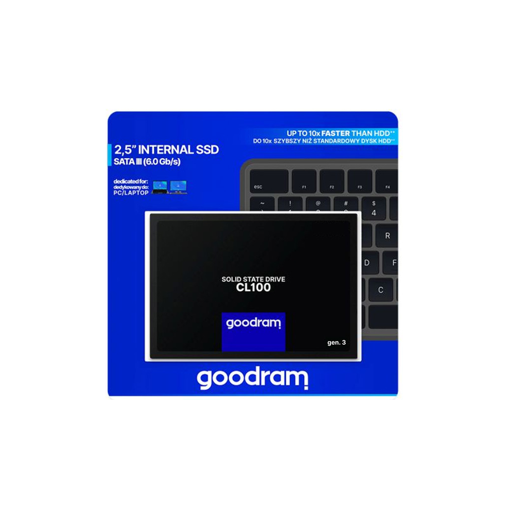 Накопитель SSD 2.5" 960GB Goodram (SSDPR-CL100-960-G3) - 3 Накопитель SSD 2.5" 960GB Goodram (SSDPR-CL100-960-G3) - 3