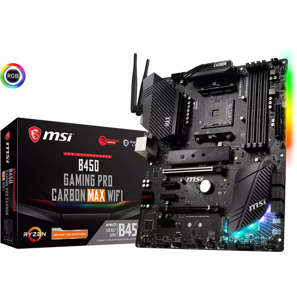 Материнская плата MSI B450 GAMING PRO CARBON MAX WIFI - 1