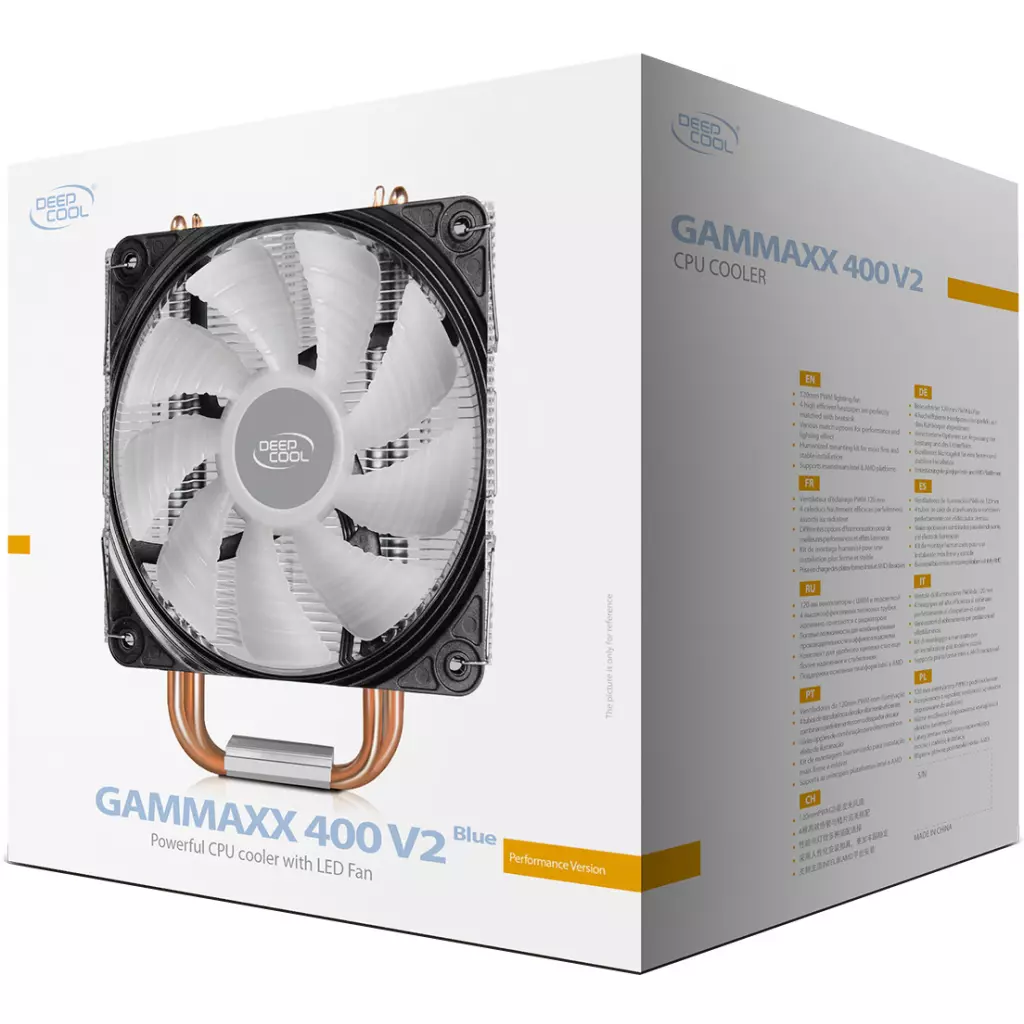Кулер для процессора Deepcool GAMMAXX 400 V2 BLUE - 10 Кулер для процессора Deepcool GAMMAXX 400 V2 BLUE - 10