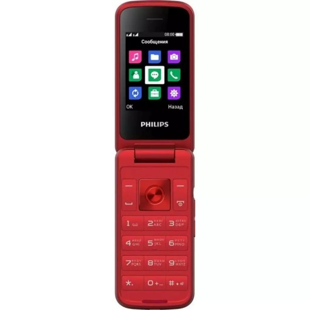 Мобильный телефон Philips Xenium E255 Red - 1 Мобильный телефон Philips Xenium E255 Red - 1