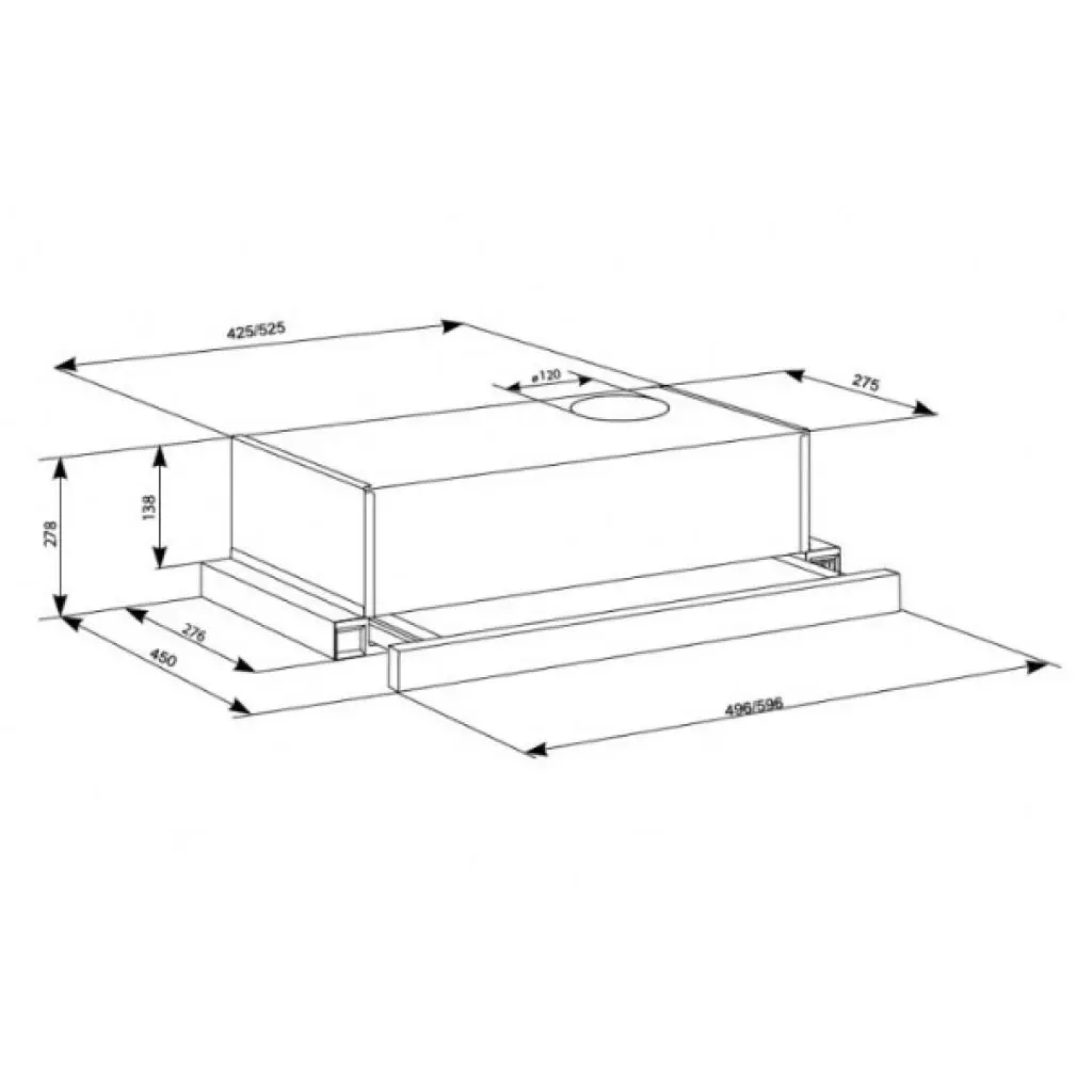 Вытяжка кухонная Eleyus LOTUS 470 50 BL (LOTUS47050BL) - 8 Вытяжка кухонная Eleyus LOTUS 470 50 BL (LOTUS47050BL) - 8