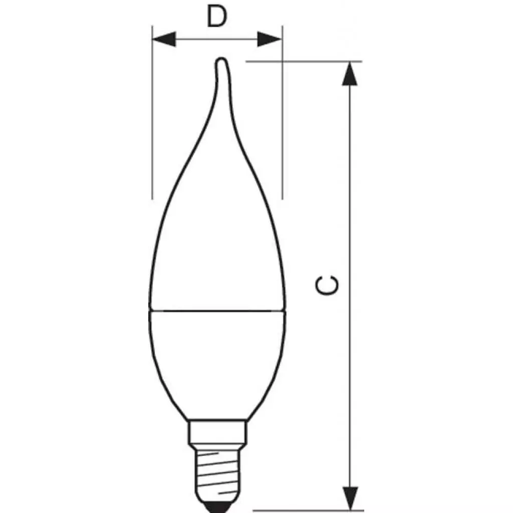 Лампочка PHILIPS candle DT E14 6-40W 2700K 230V BA38 CL Master (929001140502) - 1 Лампочка PHILIPS candle DT E14 6-40W 2700K 230V BA38 CL Master (929001140502) - 1