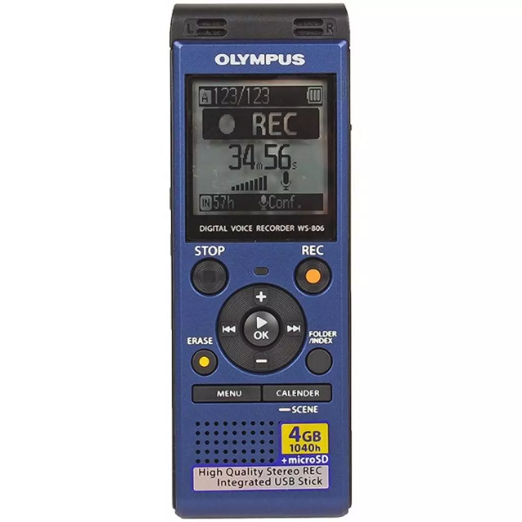 Цифровой диктофон Olympus WS-806 Blue (4GB) (V415151UE000)