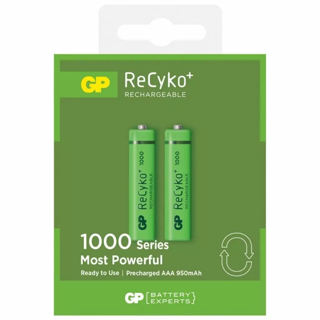 Аккумулятор Gp AAA 100AAAHCE-2GBE2 Recyko+ 1000 mAh * 2 (100AAAHCE / 4891199079061)