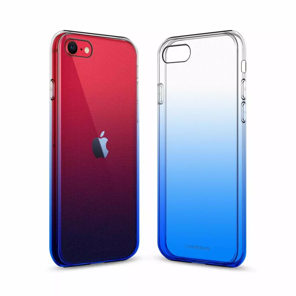 Чехол для моб. телефона MakeFuture iPhone SE 2020 Gradient (Clear TPU) Blue (MCG-AISE20BL)