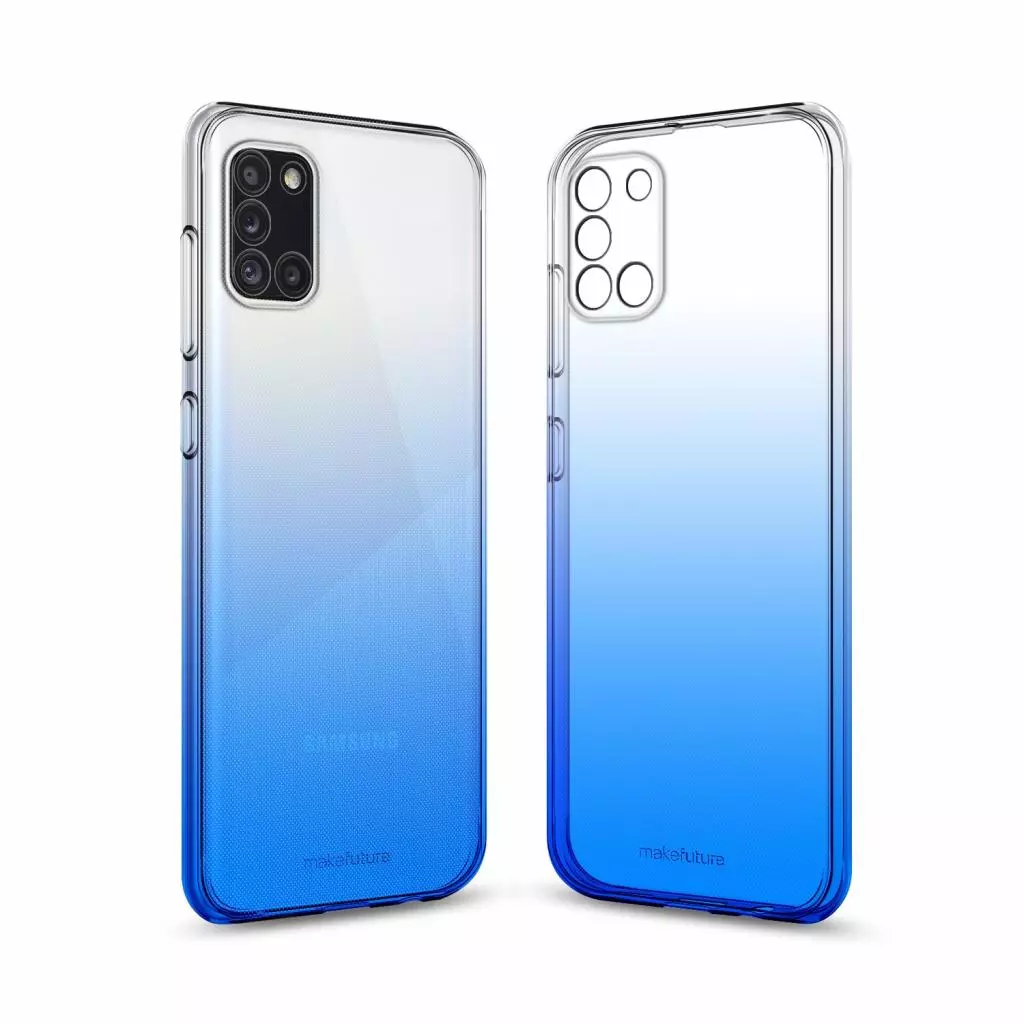 Чехол для моб. телефона MakeFuture Samsung A31 Gradient (Clear TPU) Blue (MCG-SA31BL)