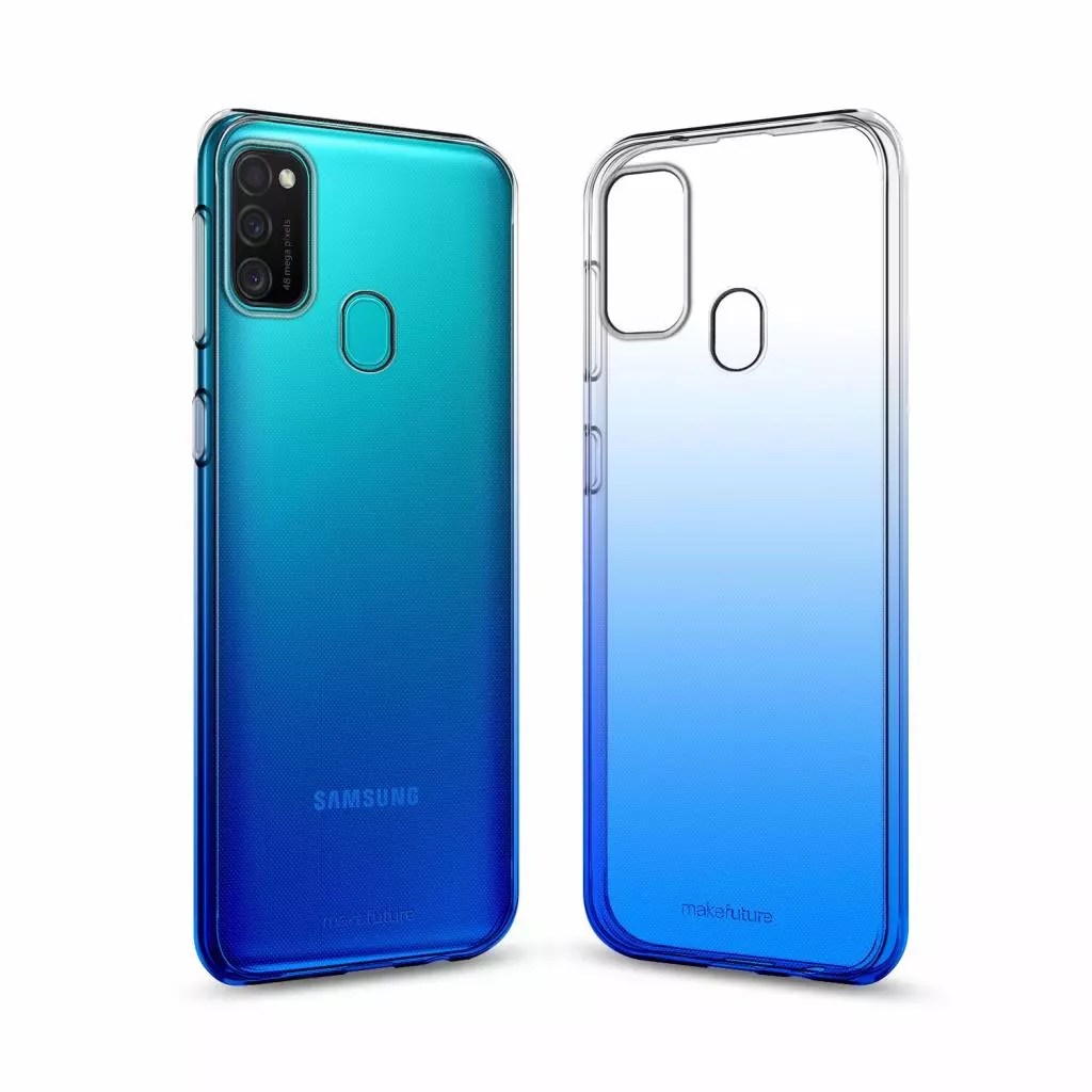 Чехол для моб. телефона MakeFuture Samsung M31 Gradient (Clear TPU) Blue (MCG-SM31BL)