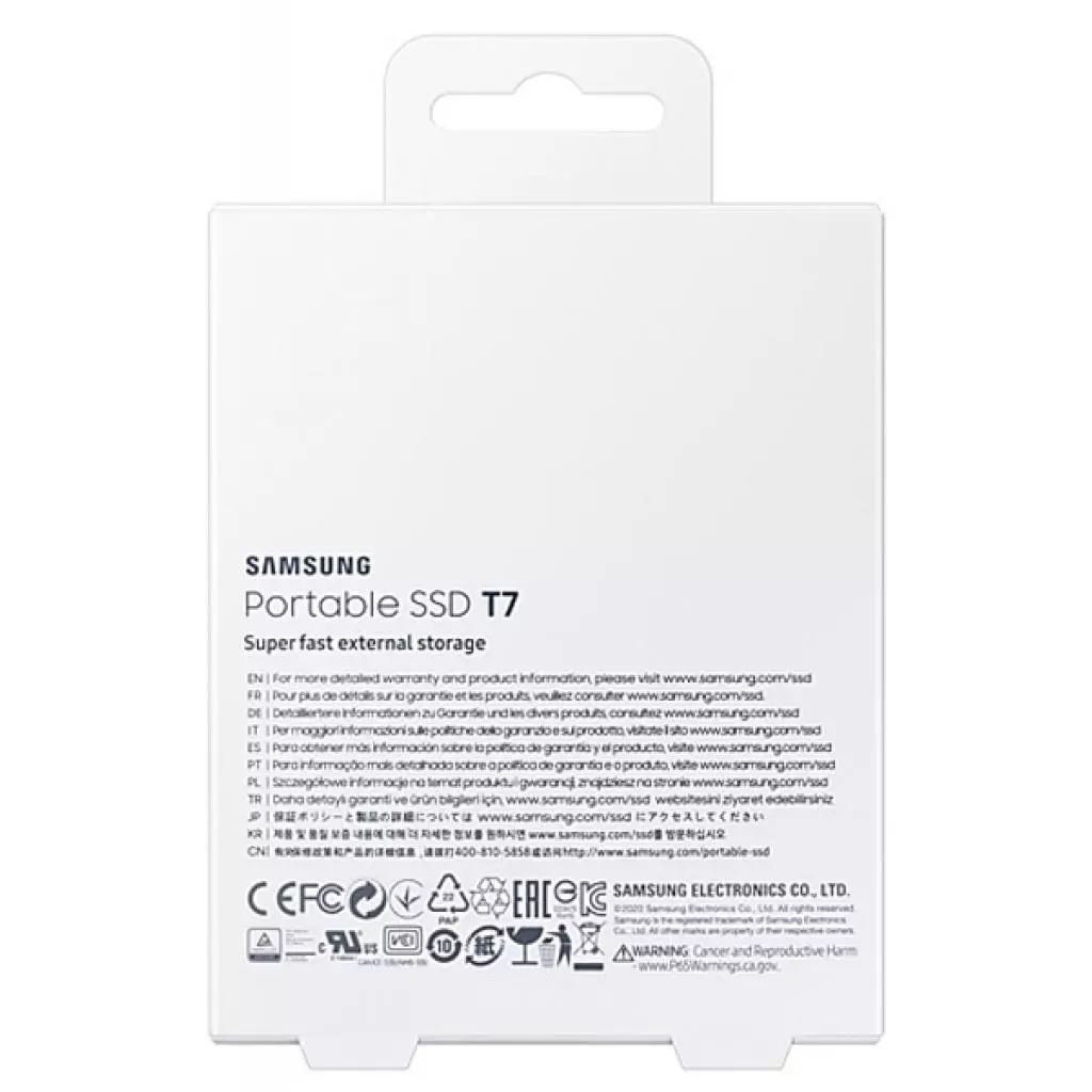 Накопитель SSD USB 3.2 500GB T7 Samsung (MU-PC500R/WW) - 7