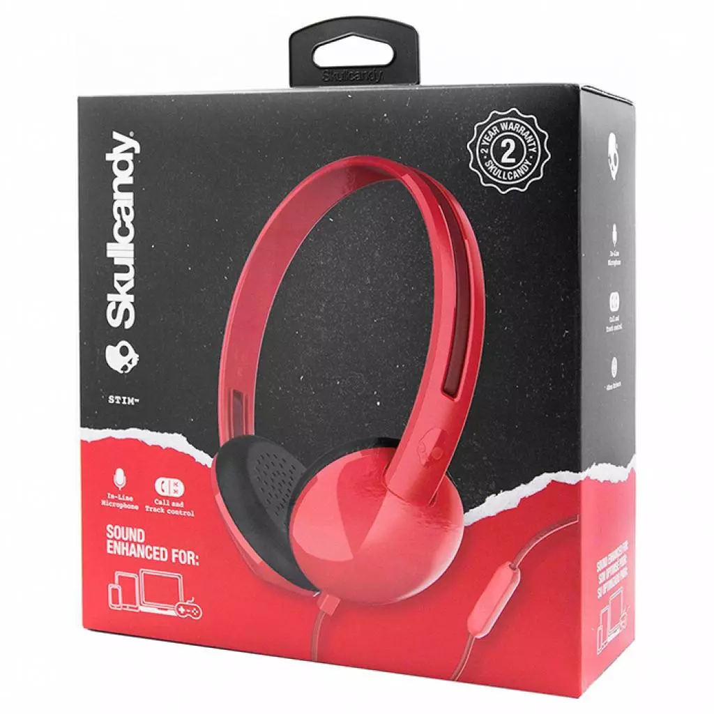 Наушники Skullcandy Stim Red/Burgundy/Red (S2LHY-K570) - 4 Наушники Skullcandy Stim Red/Burgundy/Red (S2LHY-K570) - 4