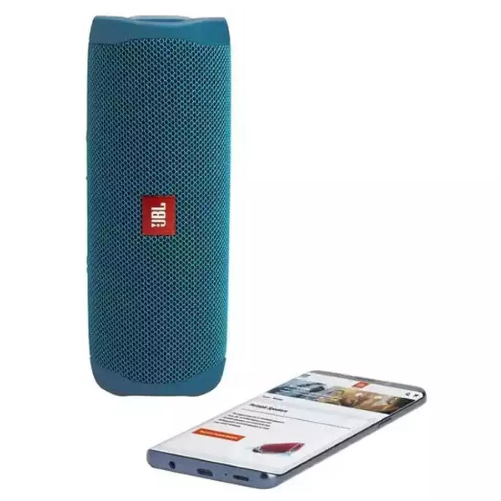 Акустическая система JBL Flip 5 Eco Edition Ocean Blue (JBLFLIP5ECOBLU) - 5 Акустическая система JBL Flip 5 Eco Edition Ocean Blue (JBLFLIP5ECOBLU) - 5