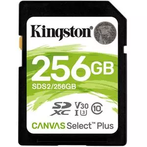 Карта памяти Kingston 256GB SDXC class 10 UHS-I U3 Canvas Select Plus (SDS2/256GB)