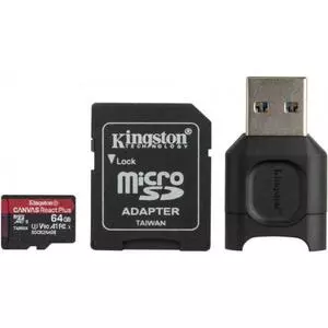 Карта памяти Kingston 64GB microSDXC class 10 Canvas React+ (MLPMR2/64GB)