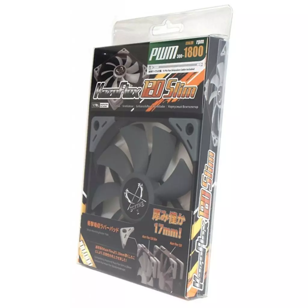 Кулер для корпуса Scythe Kaze Flex 120 mm Slim PWM (KF1215FD18-P) - 5